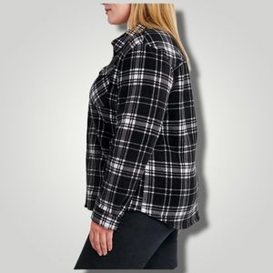 SAGE COLLECTIVE FUR LINED FLANNEL COAT